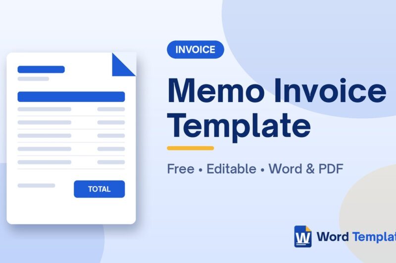 Memo Invoice Template