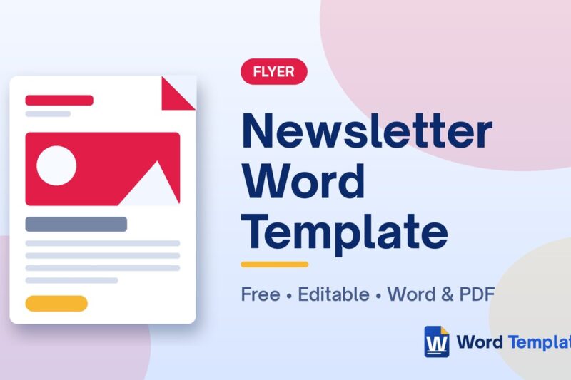 6+ Free Newsletter Word Templates