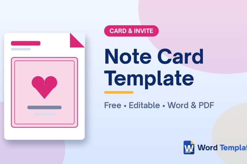 Note Card Template