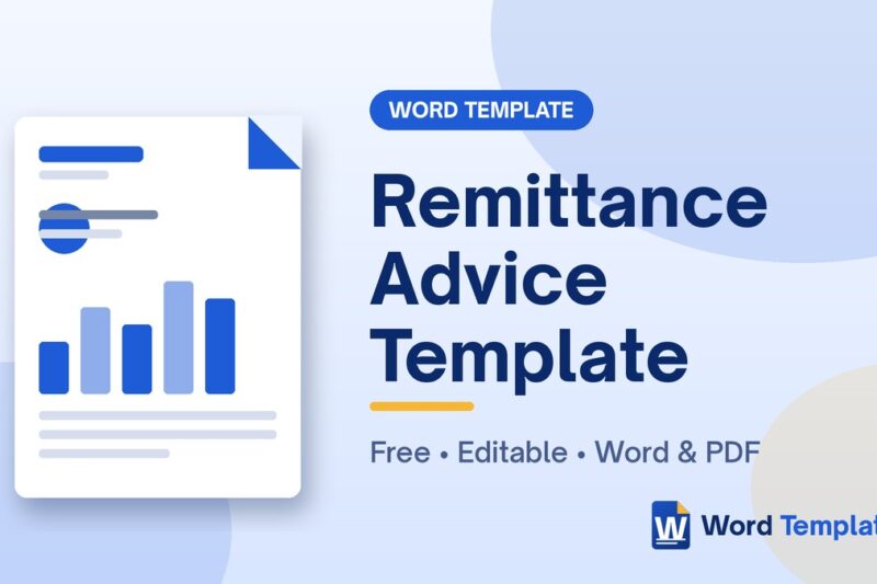 Free Remittance Advice Template for Word