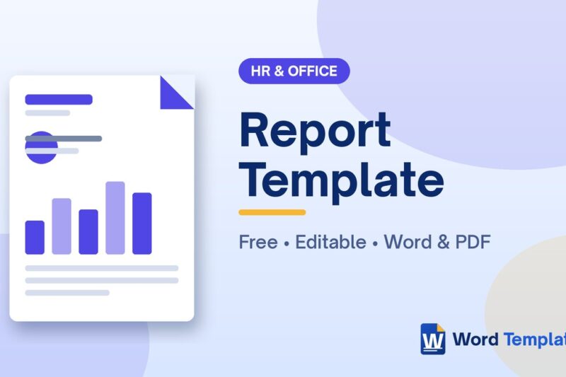 Free Report Template for Word with Writing Guide