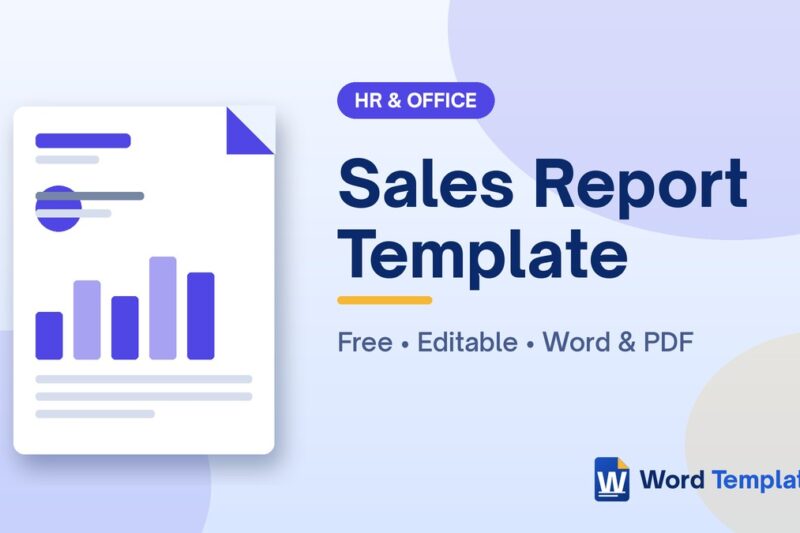 6 Free Sales Report Templates
