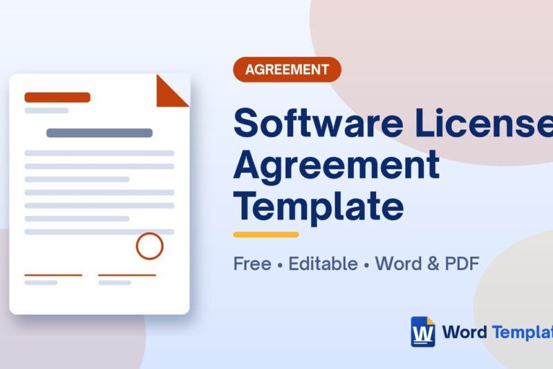 6 Free Software License Agreement Templates