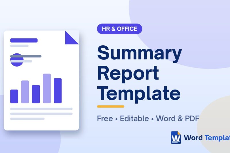 7 Free Summary Report Templates