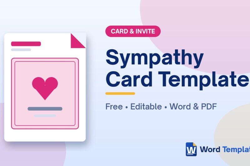 Free Sympathy Card Template and Message Ideas