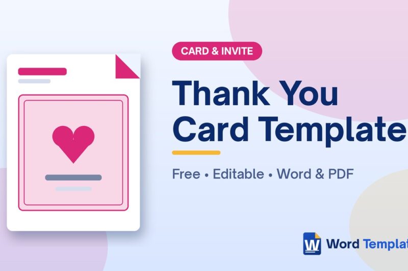 Free Thank You Card Template and Message Ideas