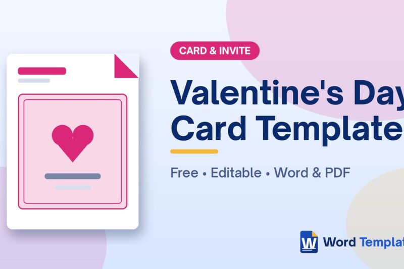 Valentine’s Day Card Template