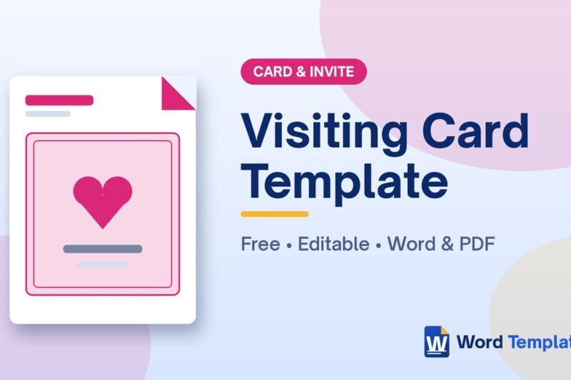Visiting Card Template